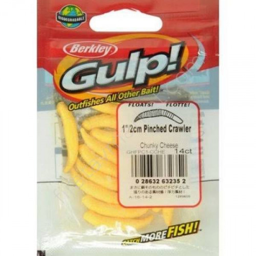BERKLEY GULP Pinched Crawler Chunky Cheese 14ks
