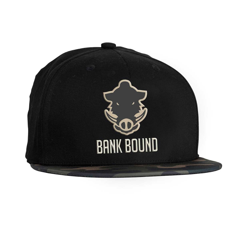Prologic kšiltovka Bank Bound Flat Bill Cap Black/Camo