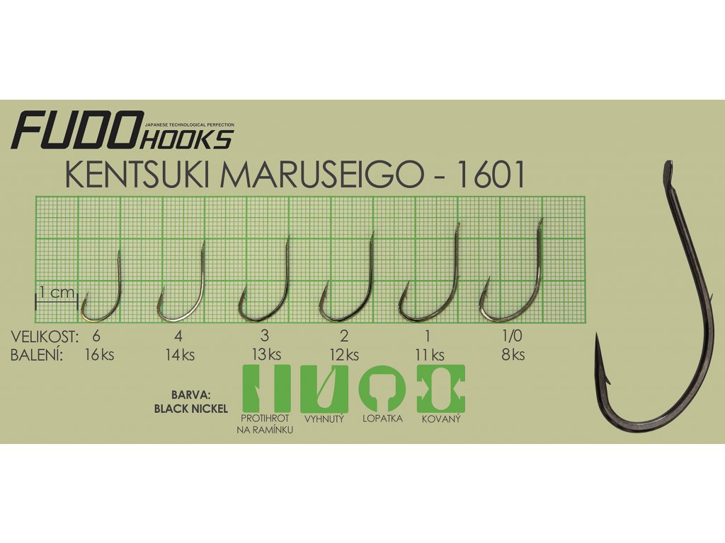 Háčky Fudo KMSG-BN vel.3 13ks