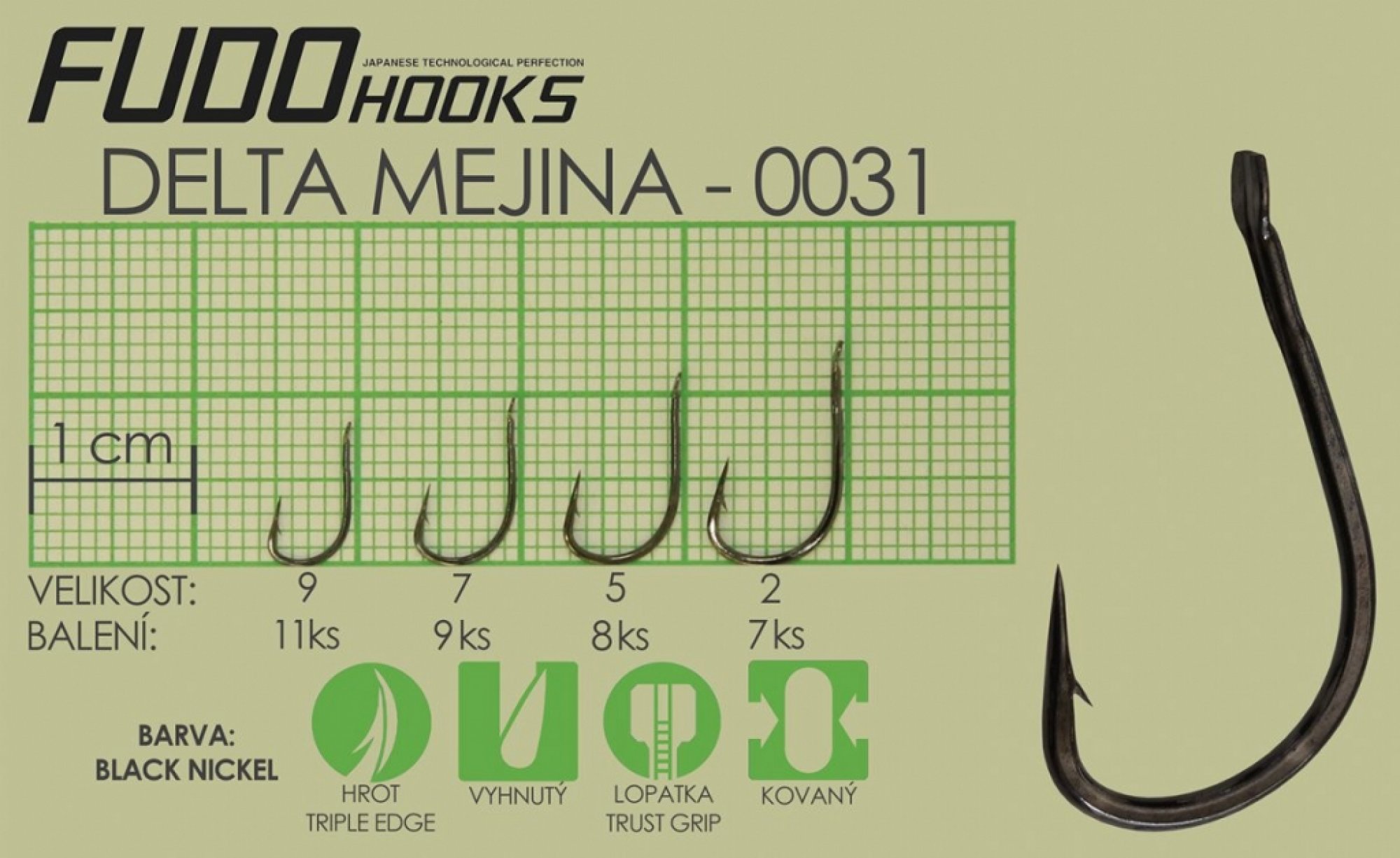 Háčky Fudo Mejina Brl vel.2