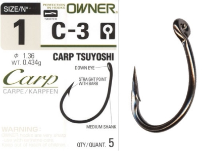 Háčky Owner C-3 Carp Tsuyoshi ve.1