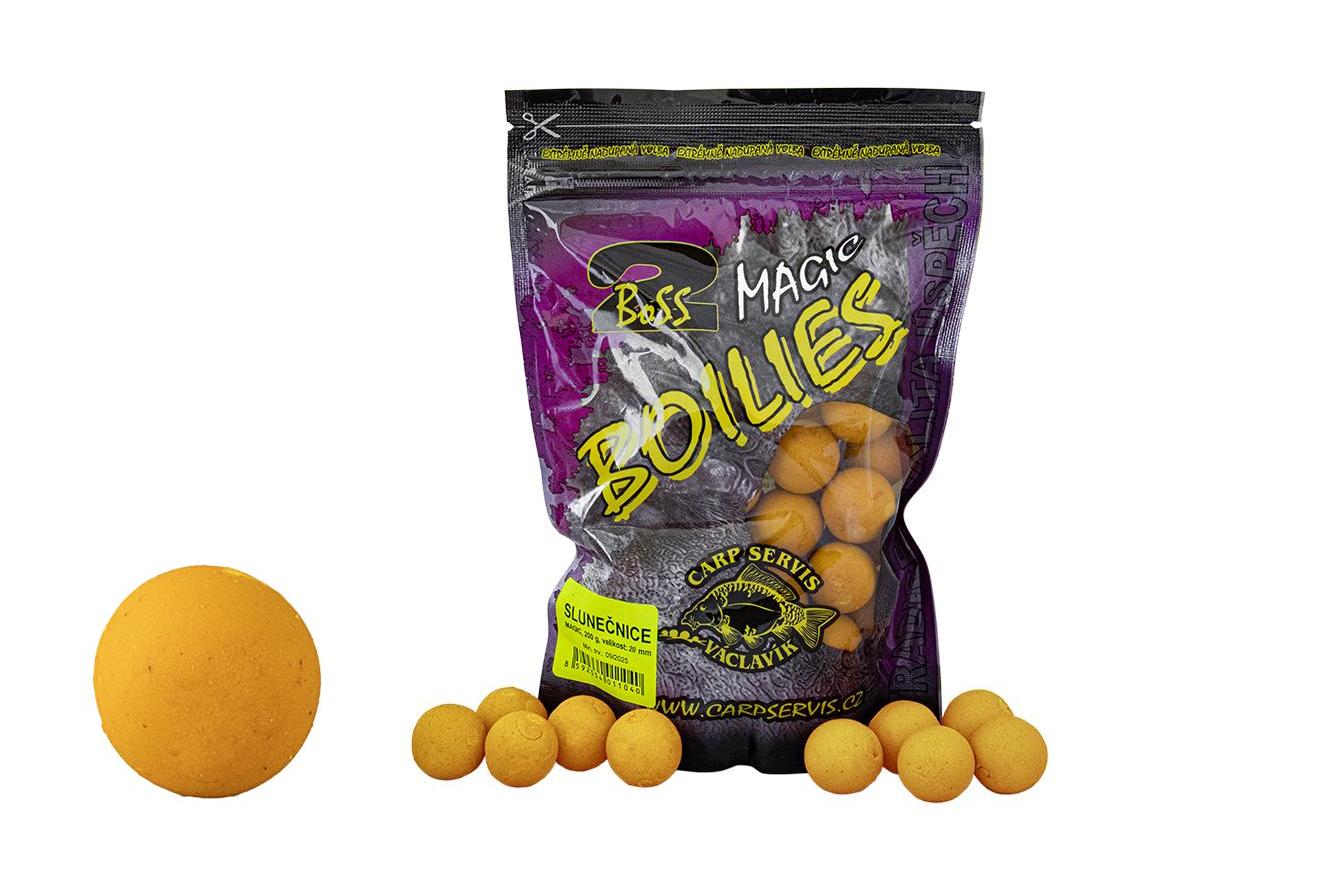 Carpservis boilie Boss2 200g 20mm slunečnice