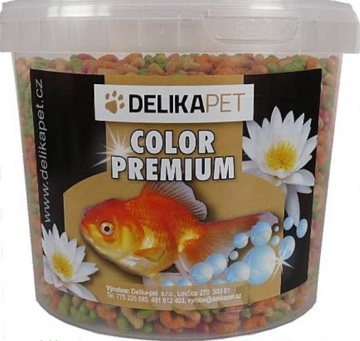 Krmení jezírkové ryby COLOR PREMIUM 3,5 l kbelík (500g)