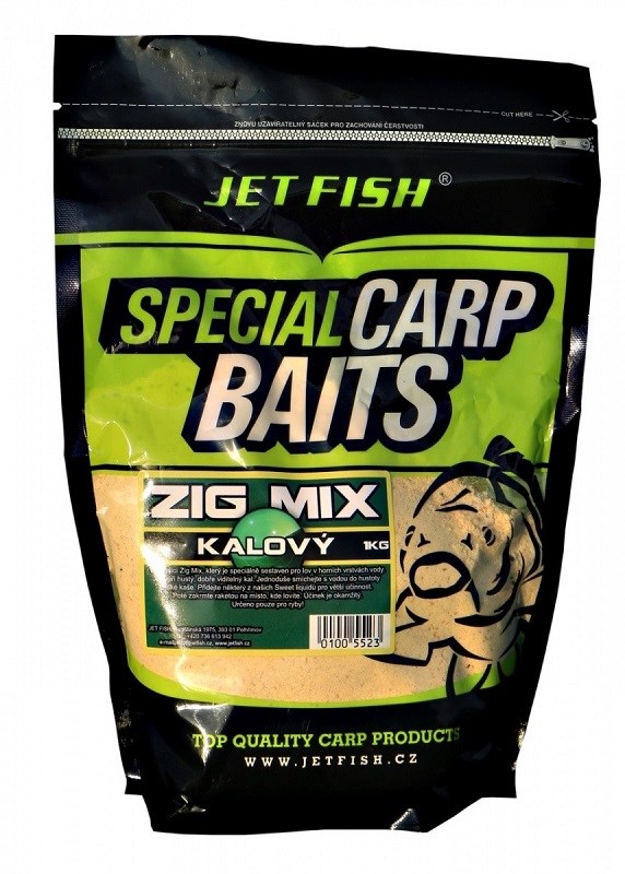 Jet Fish Zig Mix  1kg Kalový