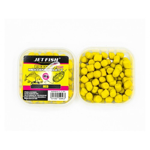 JET FISH feeder fluo měkčené pelety 40g med