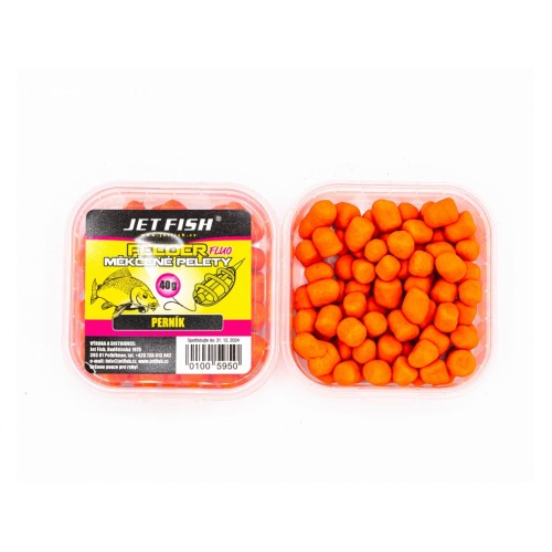 JET FISH feeder fluo měkčené pelety 40g perník