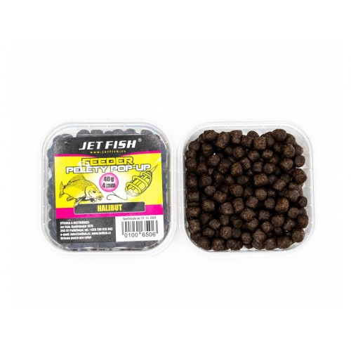JET FISH měkčené pop-up  pelety 40g 10mm halibut