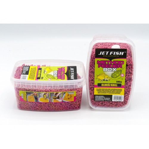 Jet Fish Feeder method box 500g - Oliheň/krill
