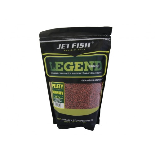 JET FISH Pelety Legend Range  1kg 4mm Broskev