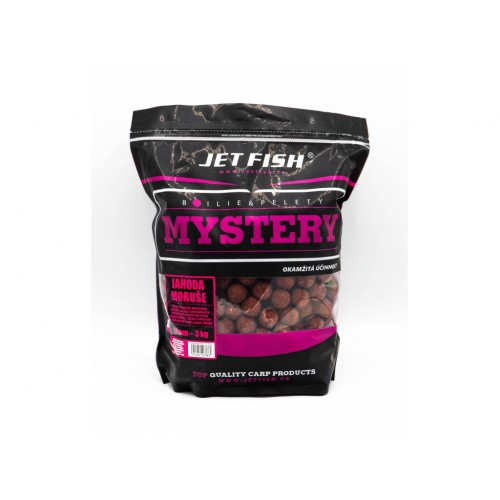 JET FISH Boilie Mystery - 3kg 24mm Jahoda/Moruše