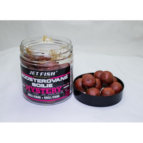 JET FISH Mystery Boosterované boilie 250ml  24mm Krill Krab