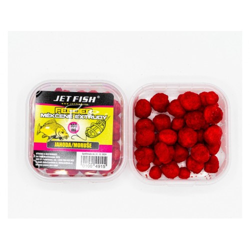 Jet Fish měkčené extrudy 100ml jahoda-moruše