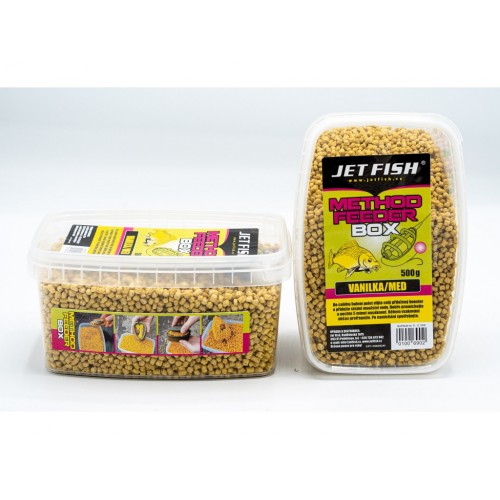 Jet Fish Feeder method box 500g - Vanilka/med