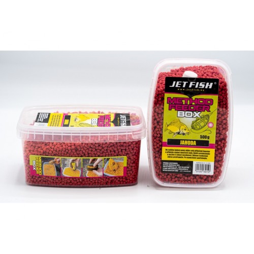 Jet Fish Feeder method box 500g - Jahoda