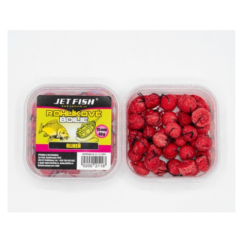 JET FISH Rohlíkové boilie 40g Oliheň