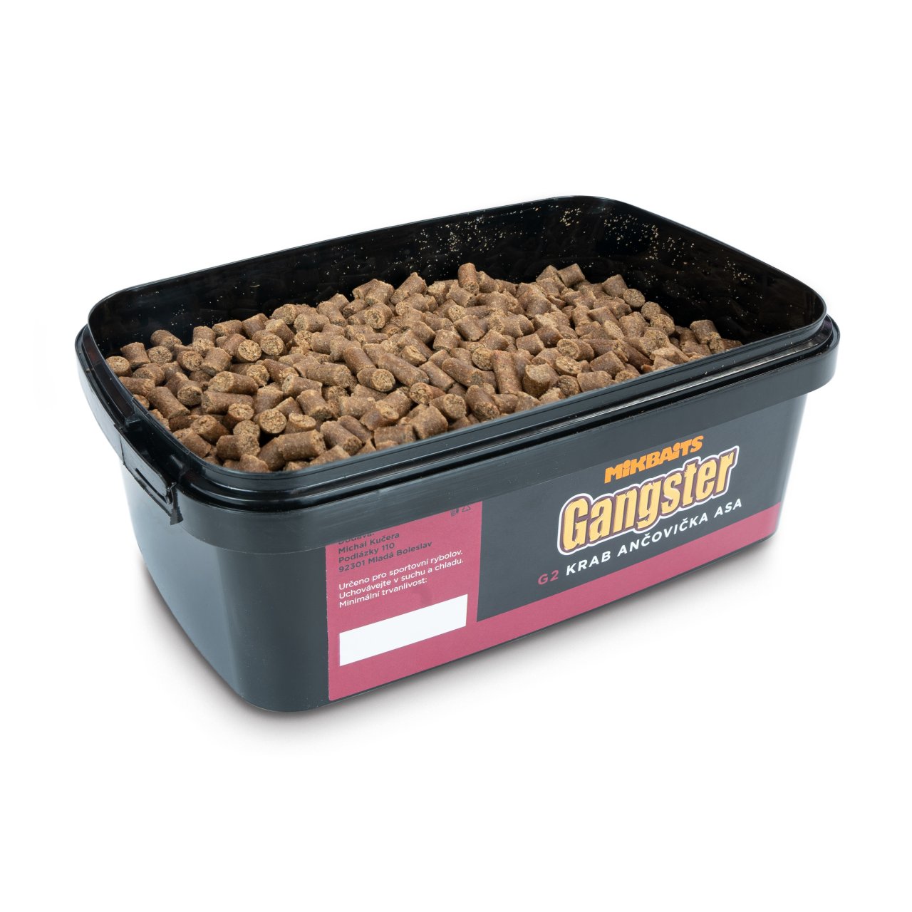 Mikbaits Gangster pelety 700g G2 Krab Ančovička Asa 6mm