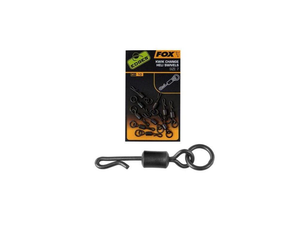 FOX rychlovýměný obratlík Edges Kwik Change Heli Swivels Size 7 / 10 ks
