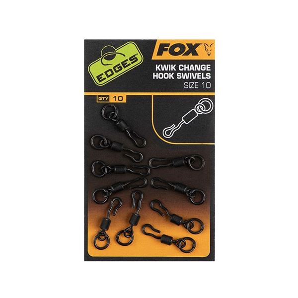 FOX rychlovýměný obratlík Edges Kwik Change Heli Swivels Size 10 / 10 ks