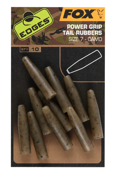 Fox Gumové převleky Edges Camo Powergrip tail rubbers vel.7