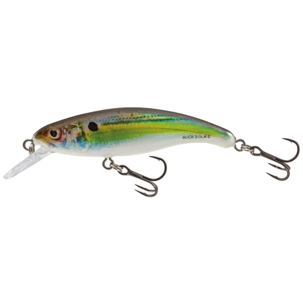 SALMO VOBLER SLICK STICK 6 FLOATING REAL HOLOGRAPHIC SHAD