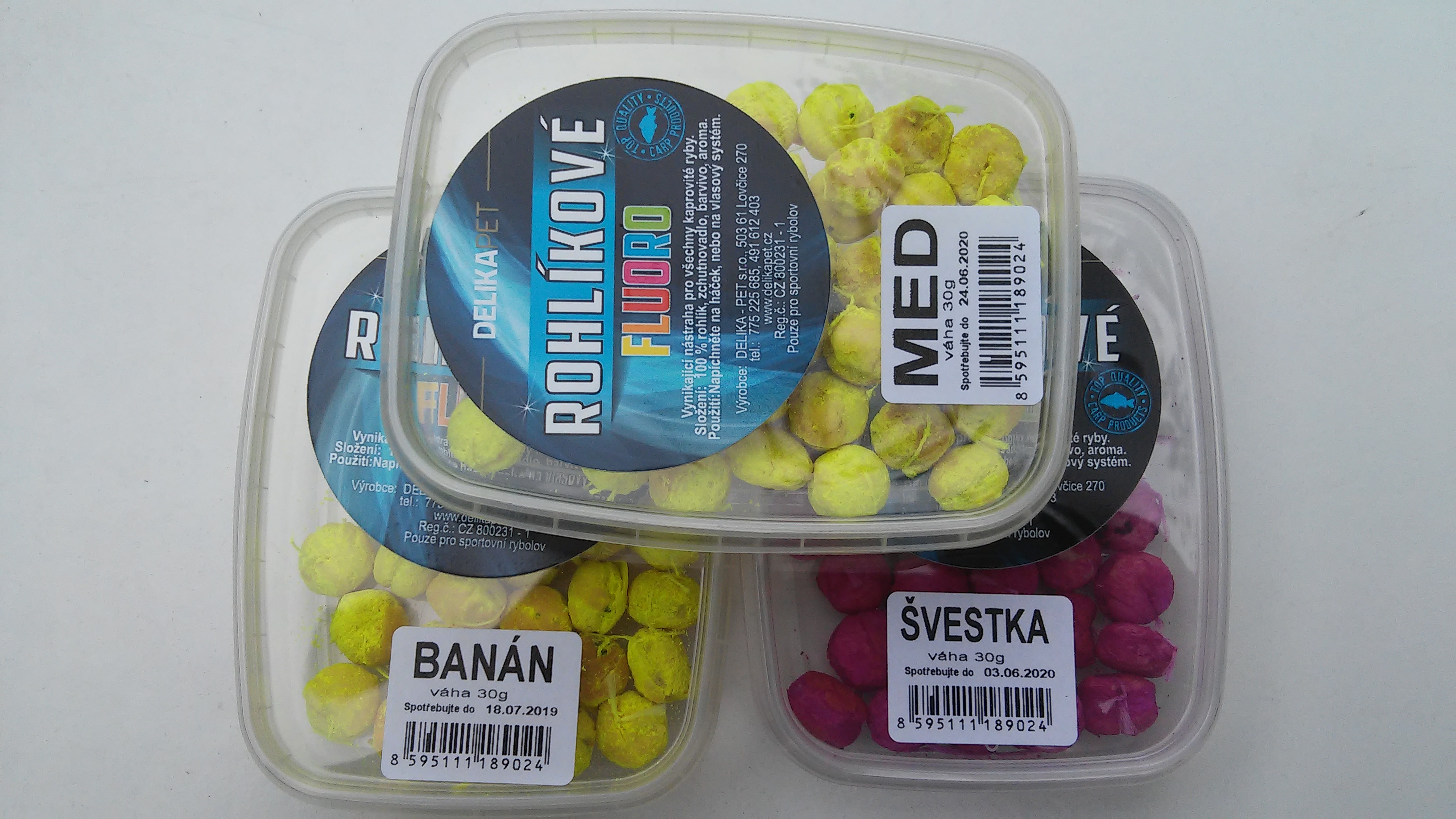 Rohlikové boilies Fluoro 30 g