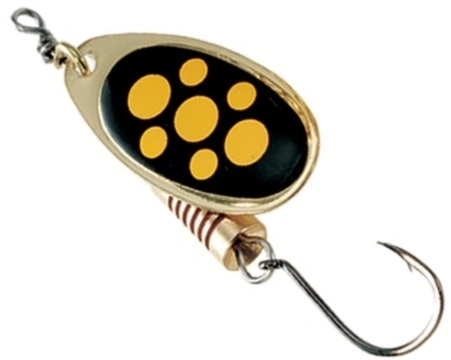 Rotační Třpytka DAM Effzett Spinner With Single Hooks Blacky