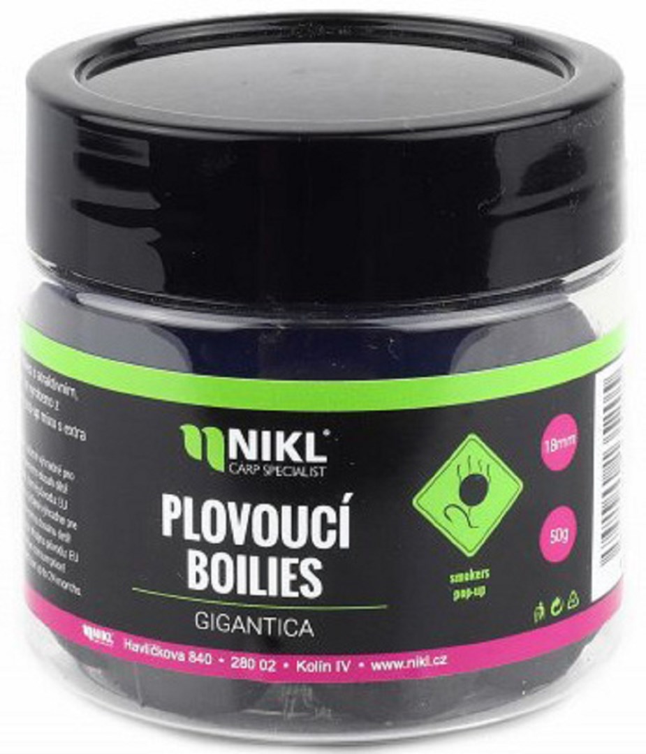 Nikl Plovoucí boilie Gigantika 18mm 50g