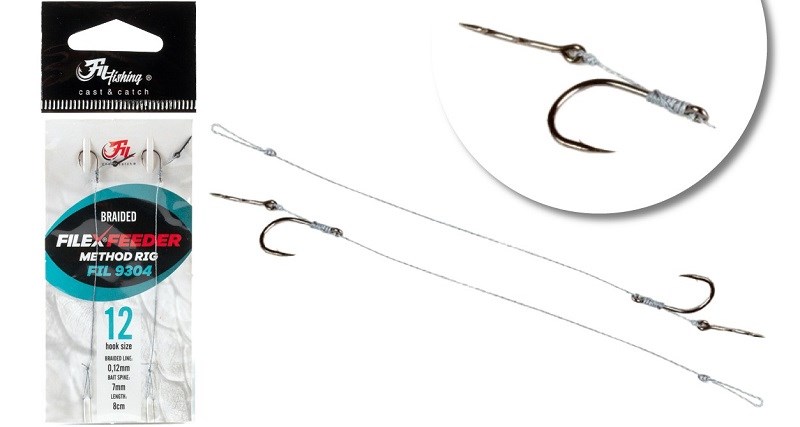 Filfishing Návazec Method Feeder Braided Rig vel.10,12mm