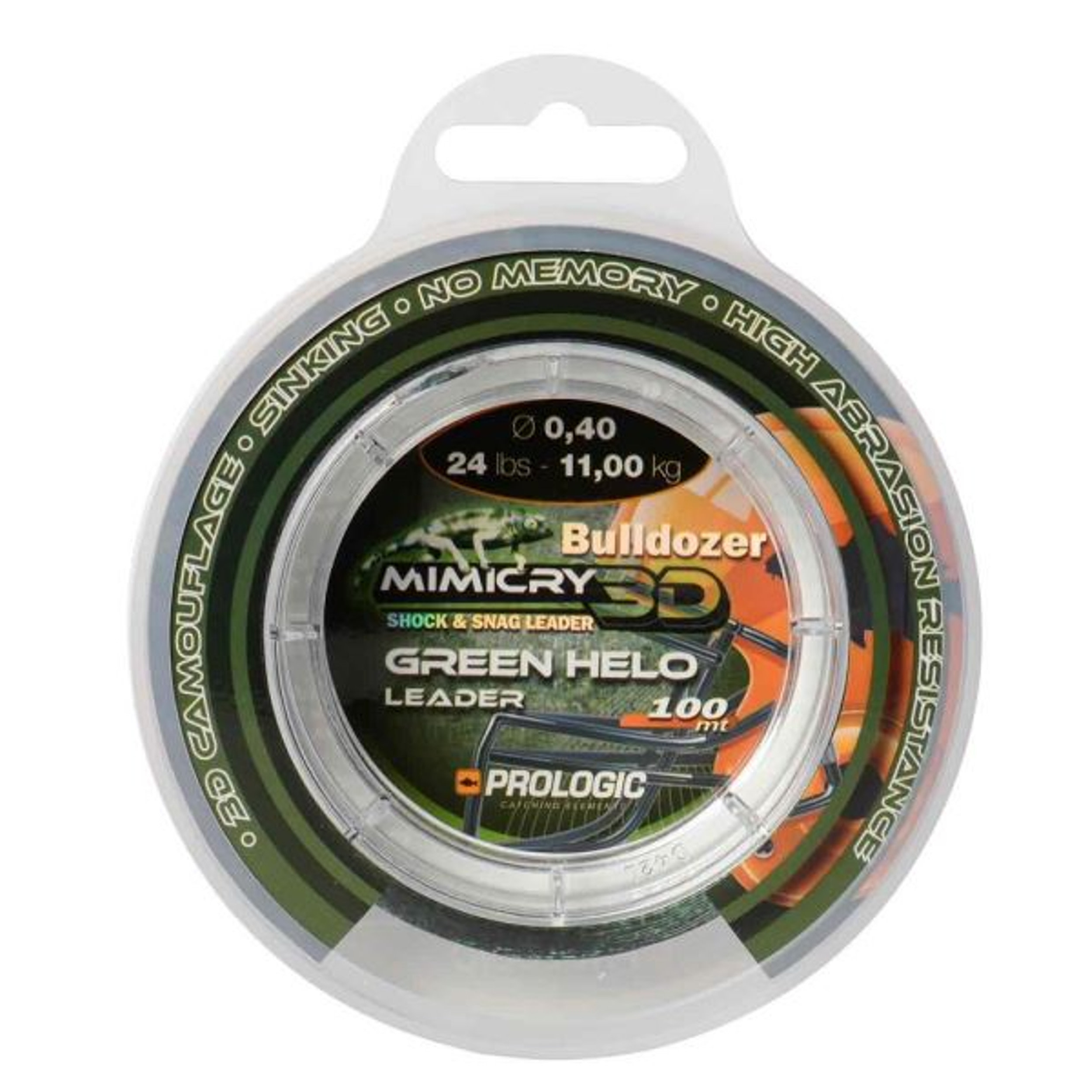 prologic buldozer snag leader 100m 0,60mm camo