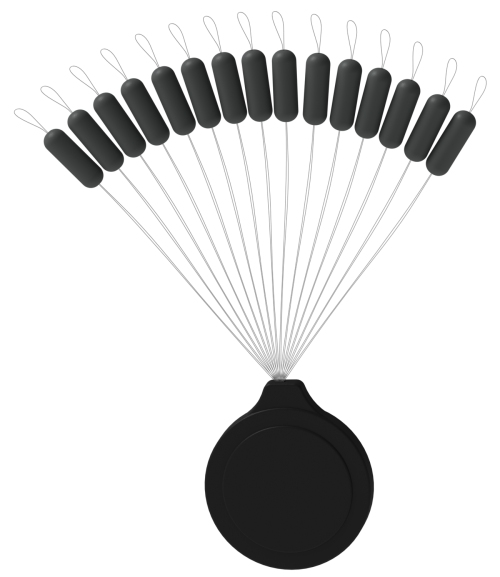 Suretti zátěžový stopper Tungsten Hooklink hnědý vel. S, 15ks