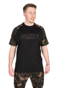 Fox Tričko Black Camo Outline T-Shirt