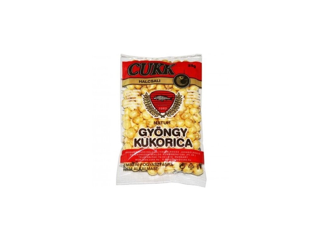 Cukk foukaná kukuřice natural střední 25g