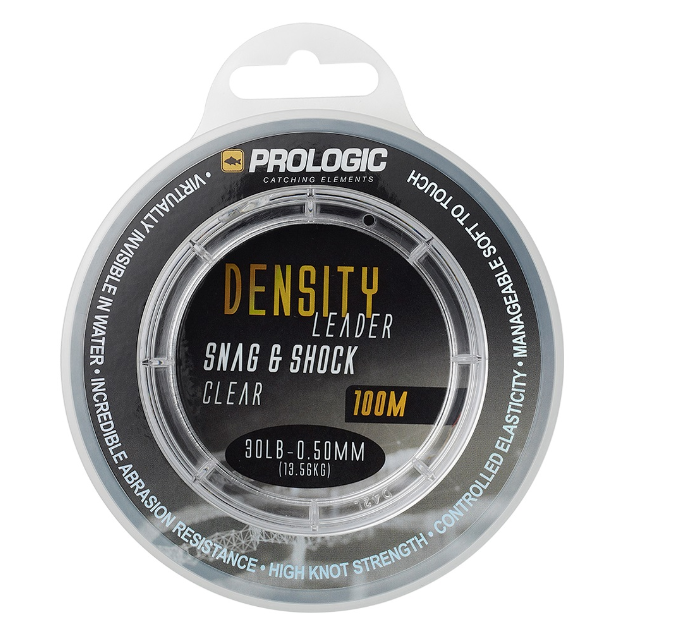 Prologic šokový vlasec Density Snag a Shock Leader 100m 0,60mm 20,41kg 45lb clear