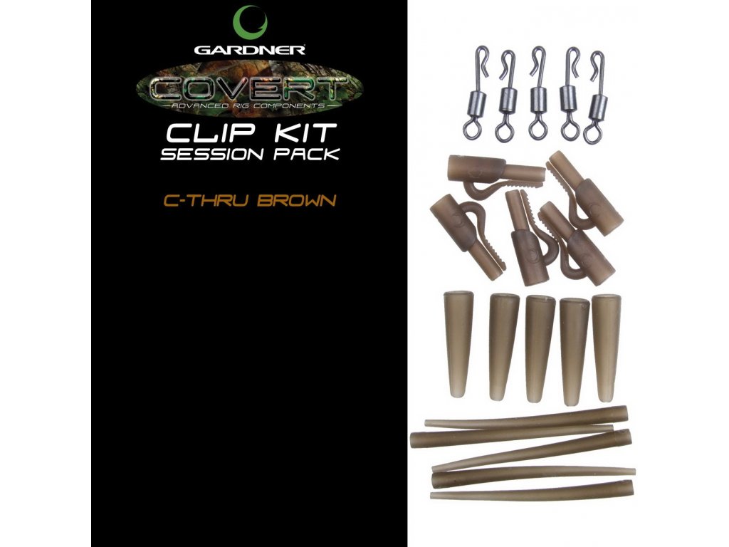 Gardner systémek Covert Clip Kit/C-Thru Brown hnědá