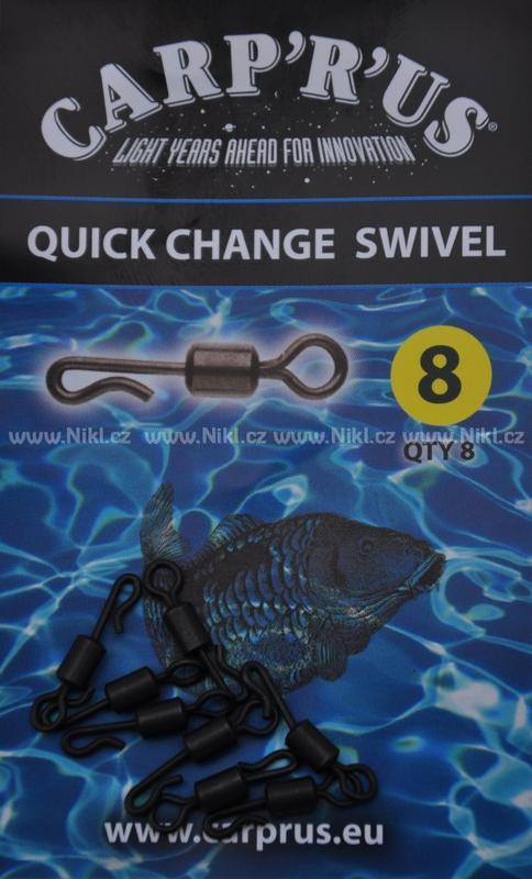CarpRus obratlík Quick Change Swivel vel.8 - 8ks
