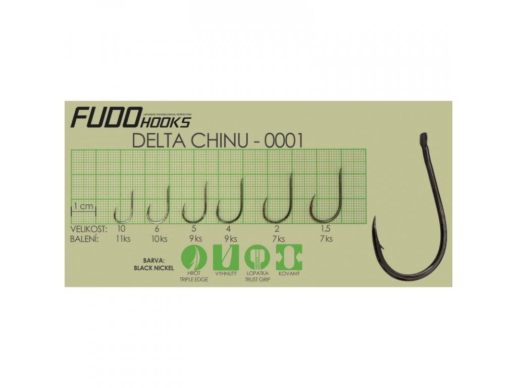 Háčky Fudo Delta Chinu
