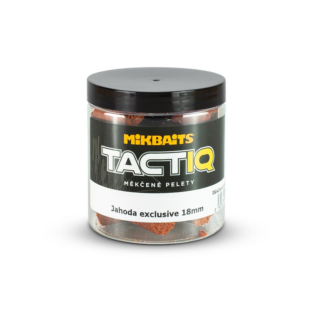 Mikbaits TactiQ měkčené pelety 250ml - Jahoda exclusive 18mm