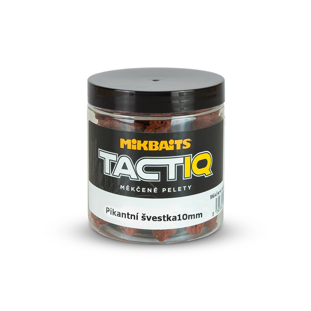 Mikbaits TactiQ měkčené pelety 250ml - Pikantní švestka 18mm