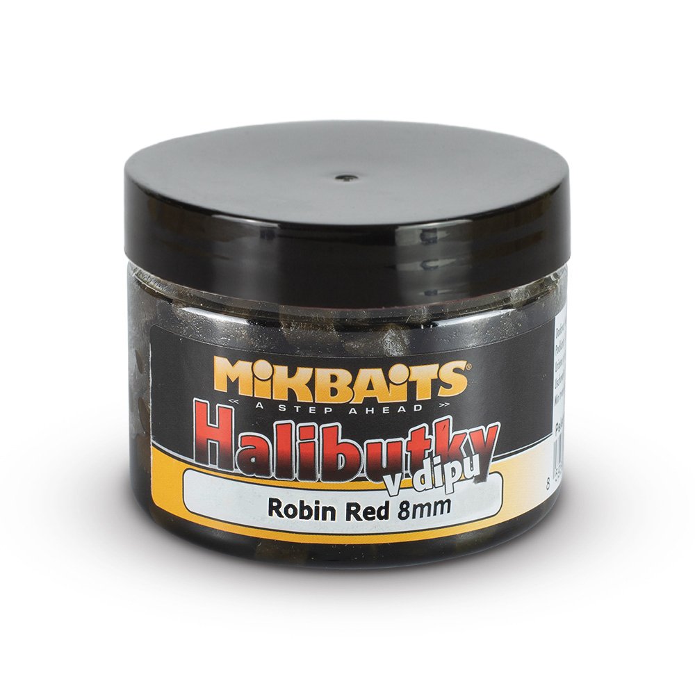 Mikbaits Halibutky v dipu 250ml - Robin Red 8mm