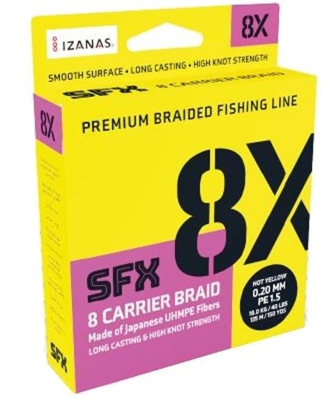 Šňůra Sufix 8X Carrier Braid  0,128mm 7,3kg 135m green