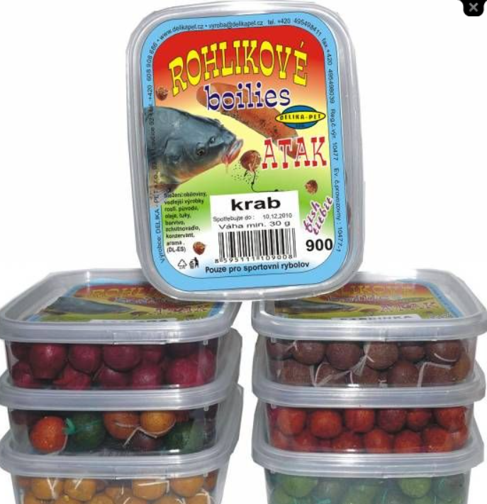 ATAK Rohlíkový boilies Mix příchutí 30g