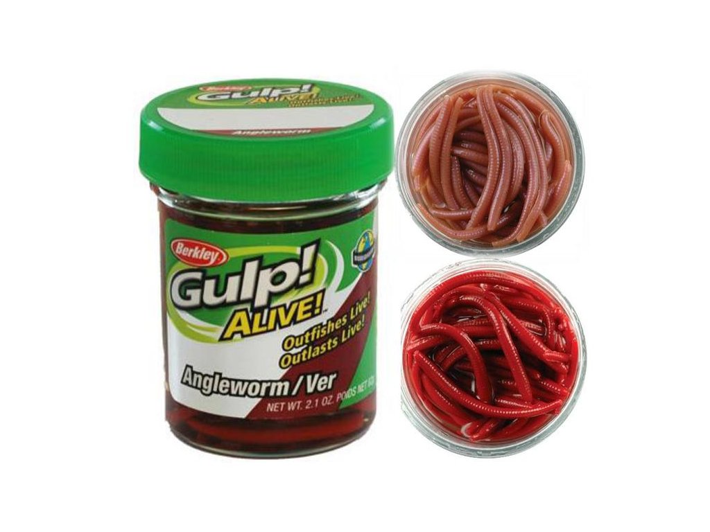 BERKLEY Žížaly GULP ALIVE RED WIggler 60g