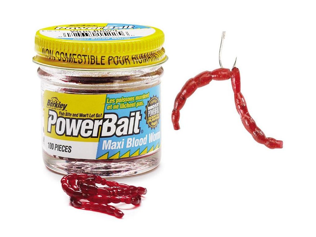 BERKLEY Patentka POWERBAIT MICRO POWER BLOOD WORMS RED 150ks