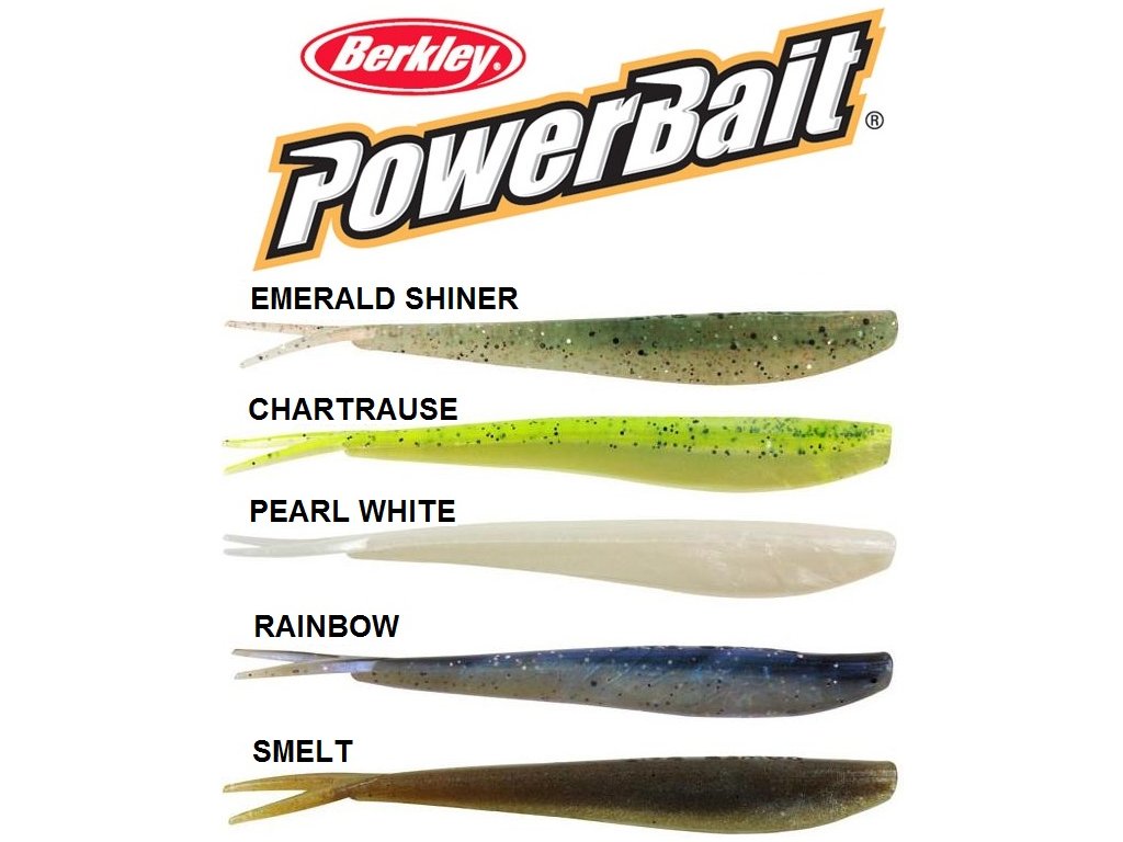 BERKLEY POWERBAIT Smáček 5CM EMERALD SHINER 18ks