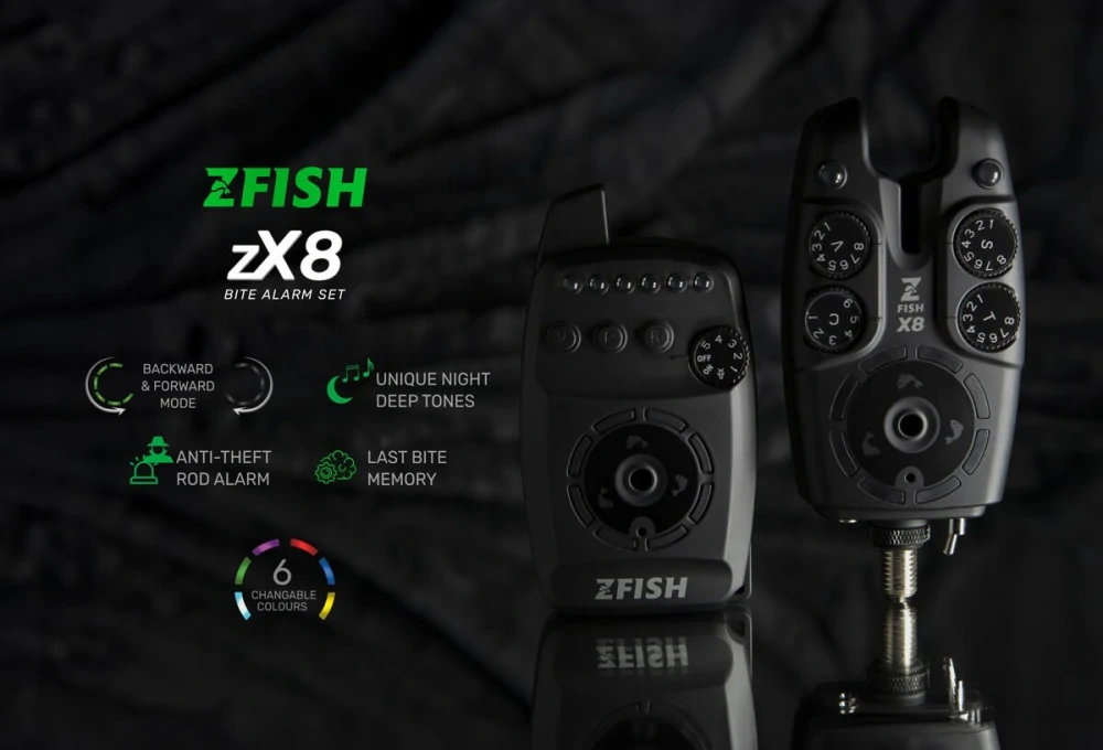 ZFISH Sada Hlásičů Bite Alarm Set Zx8 PRO 2+1