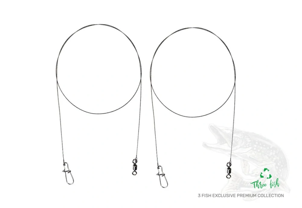 ZFISH Lanko Wolfram Leader - 2ks 15kg 25cm