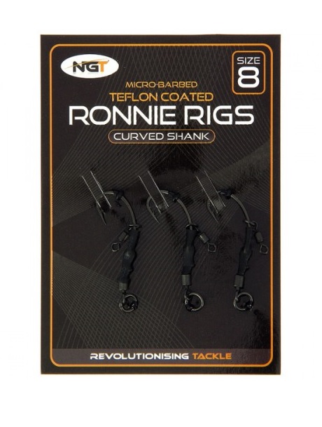 NGT Montáž Ronnie Rig & Teflon Hooks 3ks vel.6