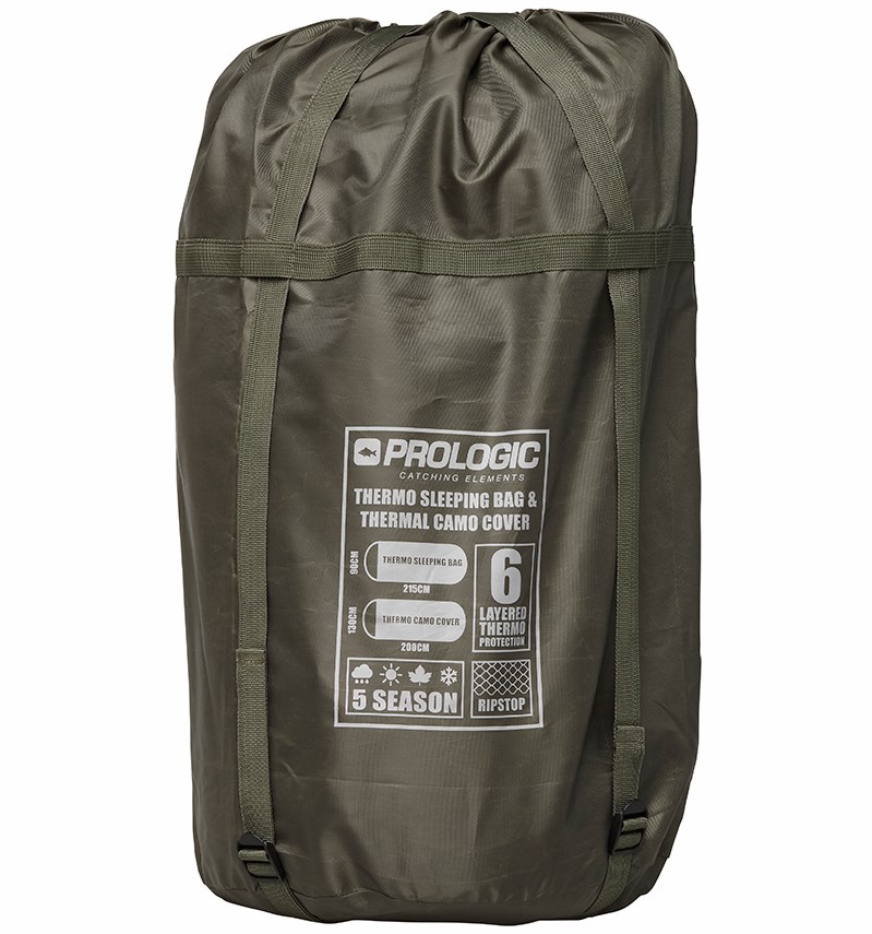 Prologic Spacák S Přehozem Element Comfort S Bag Thermal Camo Cover 5 Season 215x90 cm
