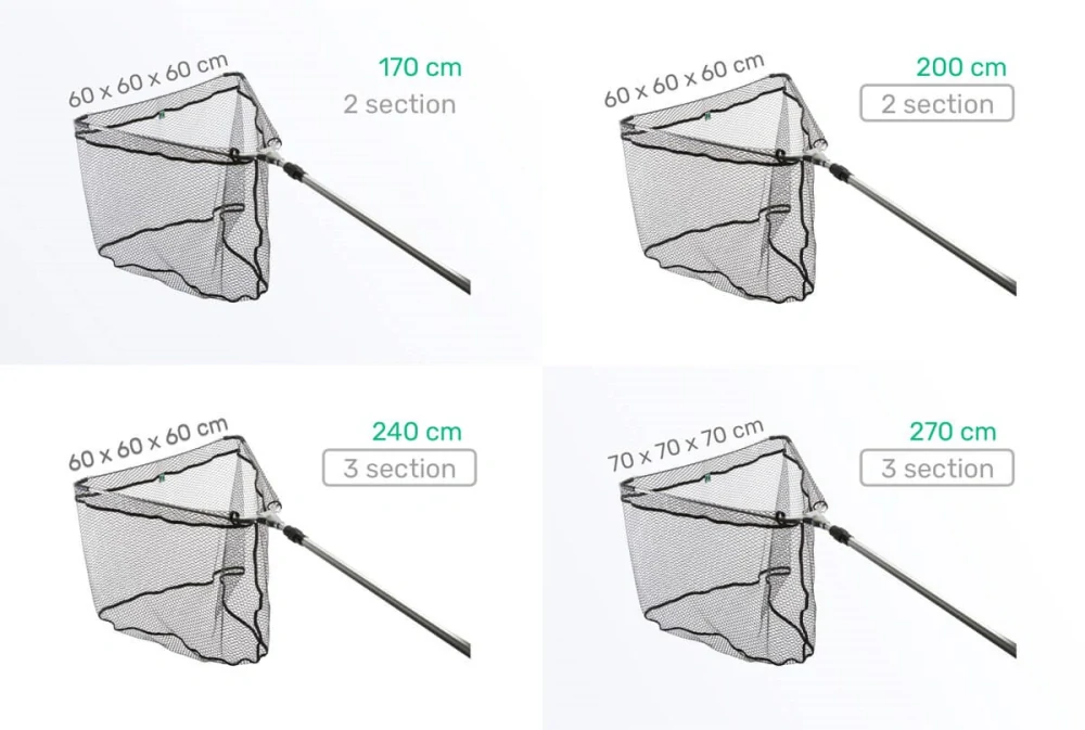 ZFISH Podběrák Landing Net ZFX Pogumovaná síť 2,70m