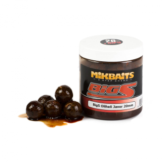 Mikbaits Legends Boilie v dipu 250ml - BigS Broskev Black pepper 24mm